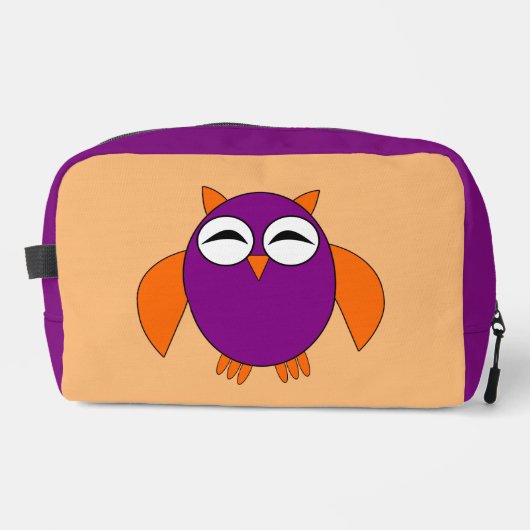 Niedliches Halloween-Owl Gemustert Waschbeutel (Vorderseite)