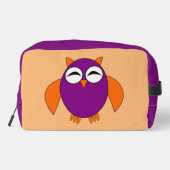 Niedliches Halloween-Owl Gemustert Waschbeutel (Rückseite)