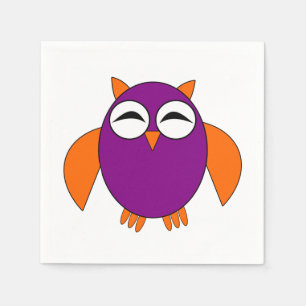 Niedliches Halloween-Owl-Papier Napkins Serviette