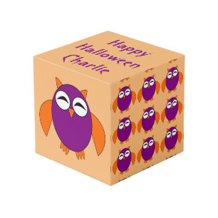 Niedliches Halloween-Owl Personalisiert Würfel