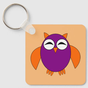 Niedliches Halloween-Owl Schlüsselanhänger