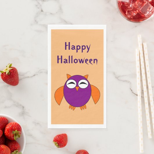 Niedliches Halloween-Owl Serviette (Beispiel)