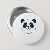 Niedliches Halloween-Panda-Face-Kostüm Button (Vorne & Hinten)