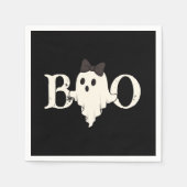 Niedliches Halloween Paper Napkins - "Boo Ghost" Serviette (Vorderseite)