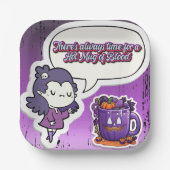 Niedliches Halloween! 👻 Pappteller (Vorderseite)