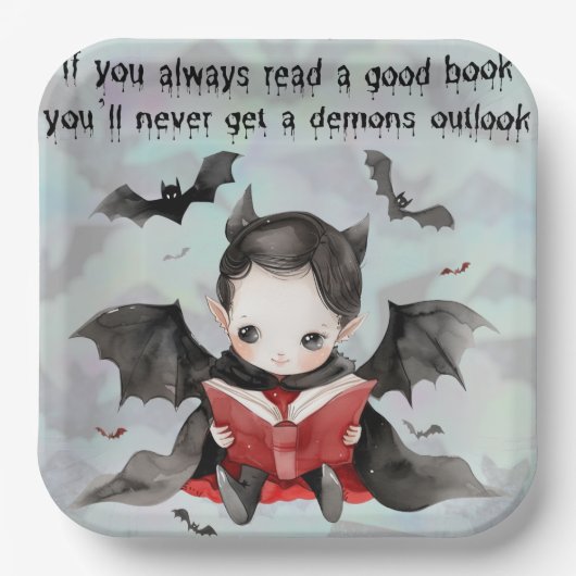 Niedliches Halloween! 👻 Pappteller (Vorderseite)