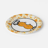 Niedliches Halloween-Party Boo Pumpkin und Ghost-T Pappteller (Schrägansicht)