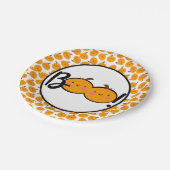 Niedliches Halloween-Party Boo Pumpkin und Ghost-T Pappteller (Schrägansicht)