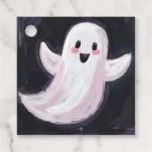 Niedliches Halloween-Party des White Ghost Geschenkanhänger (Vorderseite)