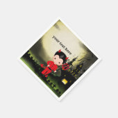 Niedliches Halloween-Party Devil Serviette (Ecke)