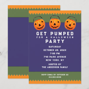 Niedliches Halloween-Party Einladung