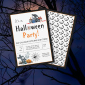 Niedliches Halloween-Party Einladung