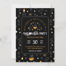 niedliches Halloween-Party Einladung