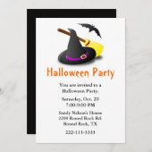 Niedliches Halloween-Party Einladung (Vorne/Hinten)