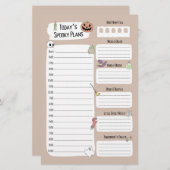 Niedliches Halloween-Planerblatt (Vorne/Hinten)