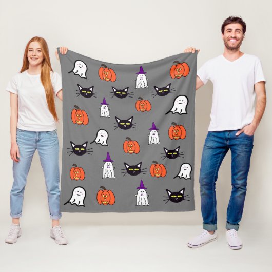 Niedliches Halloween-Print Fleecedecke (Beispiel)