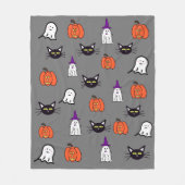 Niedliches Halloween-Print Fleecedecke (Vorderseite)