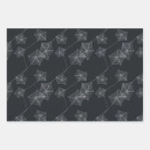 Niedliches Halloween-Print mit nahtlosem Muster. Geschenkpapier Set (Vorderseite 3)