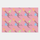 Niedliches Halloween-Print mit nahtlosem Muster. Geschenkpapier Set (Vorderseite 2)