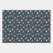 Niedliches Halloween-Print mit nahtlosem Muster. Geschenkpapier Set (Vorderseite)