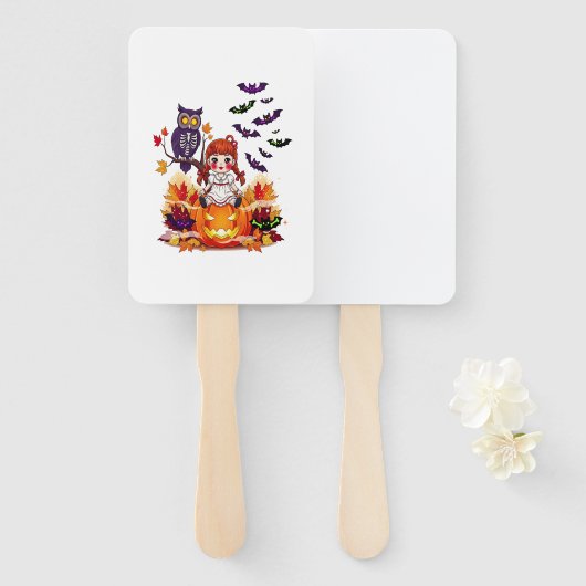 Niedliches Halloween-Puppenkuscheln Fächer (Vorne und Hinten)