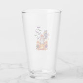 Niedliches Halloween-Puppenkuscheln Glas (Rückseite)