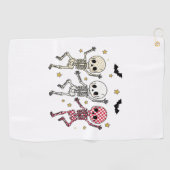 Niedliches Halloween-Puppenkuscheln Golfhandtuch (Horizontal)