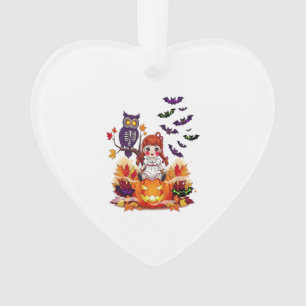Niedliches Halloween-Puppenkuscheln Ornament