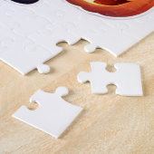 Niedliches Halloween-Puzzle - Kleines Mädchen mit Puzzle (Seite)