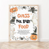Niedliches Halloween Raten die Baby Food Baby Dusc Poster