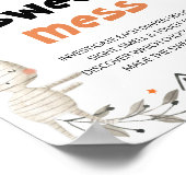 Niedliches Halloween Raten Sie die süße Mess-Babyd Poster (Ecke)