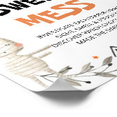 Niedliches Halloween Raten Sie die süße Mess-Babyd Poster (Ecke)