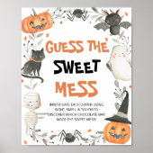 Niedliches Halloween Raten Sie die süße Mess-Babyd Poster (Vorne)