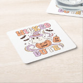 Niedliches Halloween Rechteckiger Pappuntersetzer (angewinkelt)