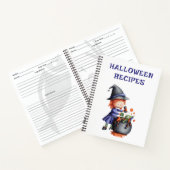 Niedliches Halloween-Rezept Kochbuch Notizblock (Innenseite)