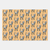 Niedliches Halloween-Rotzerhaus Geschenkpapier Set (Vorderseite 3)