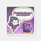 Niedliches Halloween! 👻 Serviette (Vorderseite)