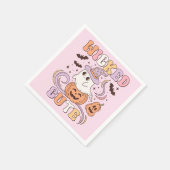 Niedliches Halloween Serviette (Ecke)
