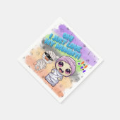 Niedliches Halloween! 👻 Serviette (Ecke)