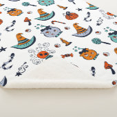 Niedliches Halloween Sherpa Blanket Sherpadecke (3/4)