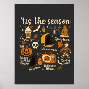 Niedliches Halloween-Shirt-Design - Spooky Ghosts, Poster