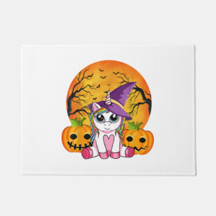 Niedliches Halloween Shirt Girls Women Witchy Unic Fußmatte