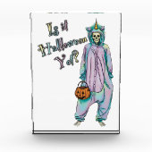 Niedliches Halloween Skeleton Fotoblock (Vorderseite)