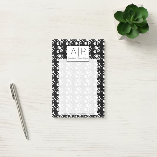 Niedliches Halloween Skeleton Ghost Pumpkin Print Post-it Klebezettel (Büro)