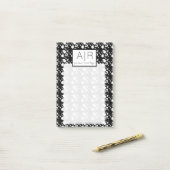 Niedliches Halloween Skeleton Ghost Pumpkin Print Post-it Klebezettel (Auf Schreibtisch)