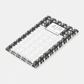 Niedliches Halloween Skeleton Ghost Pumpkin Print Post-it Klebezettel (angewinkelt)