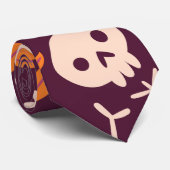 Niedliches Halloween Skeleton Krawatte (Gerollt)
