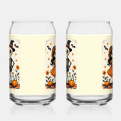 Niedliches Halloween Skeleton-Paar in Orange Dosenglas (Rechts)