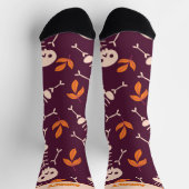 Niedliches Halloween Skeleton Socken (Oben)