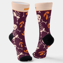 Niedliches Halloween Skeleton Socken